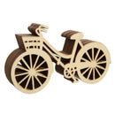 Wooden Bicycle Shape Embellishments Crafts Christmas Tree Hanging Pendant T