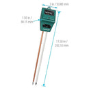3in1 Soil pH and Moisture Light Intensity Meter Plant Tester for Plants Growth U