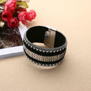 Fashion Ladies Rhinestone Gilt Buckle Bracelet Bangle Wristband