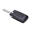 2 Button Key Fob Case Shell For Peugeot 307 308 107 207 407 With Groove AU FT