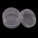 25 Pcs Transparent color Plastic Jewelry Bead Storage Container Jars Box DiaW1N5