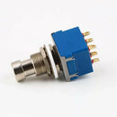 Electric Guitar 3PDT Foot Switch With Blue LED Ring - True Bypass Solder IDX