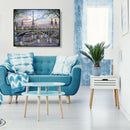 Painting By Numbers Kit DIY Plant Tower Hand Painted Canvas Oil Art Picture