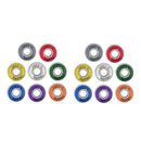 Lot 8 Frictionless Abec 11 Bearings Skateboard Roller Skate Bearings Multicolor