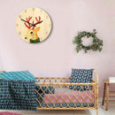 Creative wall clock Nordic wooden round home wall clock Section B