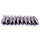 10Pcs 1x3Mm Hss Center Drill Bit 2 Flutes 60 Degree Angle Countersink Drill