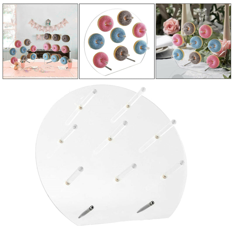 Acrylic Donut Wall Stand Donut Party Decoration Donut Holder Decoration D