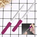 2Pcs Double-sided Concave Convex Nail File With Non-slip Handle Nail Art Tools Z