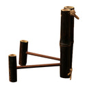 Eco-friendly Bamboo Plate Display Tea Cake Stand Tea Utensils Black Bamboo