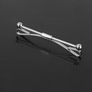 2Pcs Men's Classic Necktie Tie Clip Bar Clasp Cravat Pin Collar Brooch Party