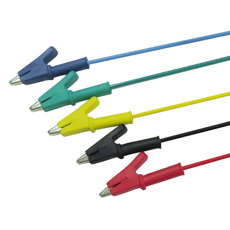 5Pieces and 5 Colors Test Lead Set & Alligator Clips,100CM