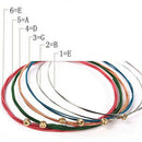 2 Set of 12pcs Replacement Steel Rainbow Colour Folk Acoustic Guitar Strin BLI