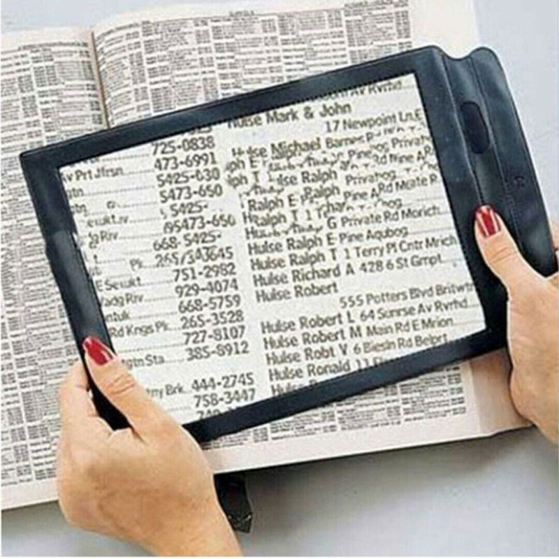 Full Page Magnifier Sheet Big Large Magnifying Glass Reading Book Aid Lens