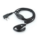 2Pin K Head Braided Wire Earpiece Headphone for Kenwood Baofeng UV 5R Radio