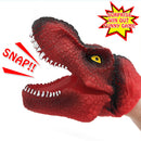 Kids Christmas Gift Red Prank Tricks Dinosaur Hand Puppet for Pretend Play