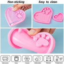 Shiny Glossy Heart and Paw Keychain Mold - DIY Handmade charms Mold-Hot