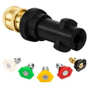 Pressure WasherGun Adapter with 1/4 Inch Brass Female Quick Connector Fitti