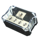 4Way Audio Amp Power/Ground Splitter Distribution Block 1*0ga In 4*4ga Out