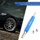 Dual Head Valve Core Remover with 2pcs Valve Cores Car Air Conditioning Repair