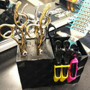Black Professional Salon Shear Holder for Stylist Scissors Rack Holder Case