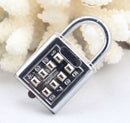 1Pcs 4 Digit Push Button Combination Padlock Luggage Travel Code Lock Econo Hn