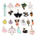 20pcs Bulk Lots Mixed Enamel Charms Pendant DIY Jewelry Making Findings 3C