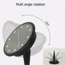 1pc LED Solar Ground Lights Waterproof Outdoor Garden Landscape Lamp (Warm)