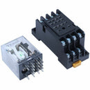 DC 24V Coil Volt 4PDT 14 Pin Terminal Electromagnetic Relay HH54P I7K3