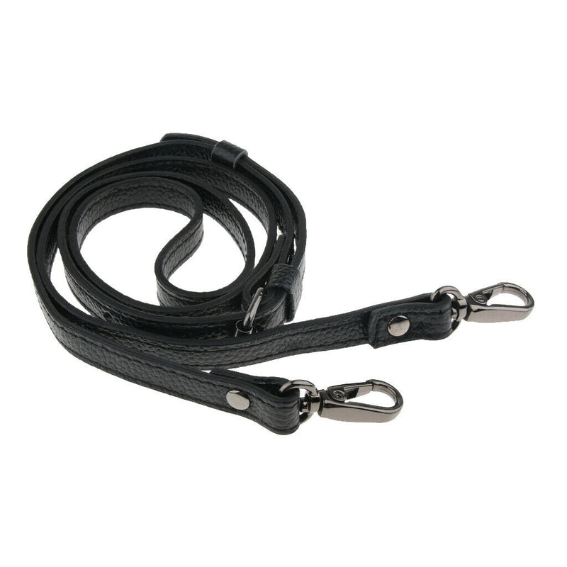 Adjustable PU Leather Crossbody Shoulder Bag Straps Handle Replacement Black