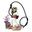 Underwater Animation Landscape Treasure Hunt Diver Pneumatic Decor (White)
