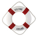 Red 9.8" Decorative Nautical Life buoy Ring Preserver Hanging Home Decor