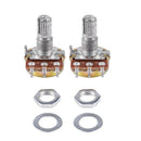 2 Pcs B200K 200K ohm Single Linear Taper Rotary Potentiometers G7J6