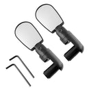 2x Rotation Bicycle Cycling Mirrors Wide-Angle Handlebar Rearview Mirror