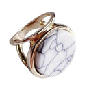 Geometric Big Finger Ring Boho Ethnic Women Hippie Ring Round
