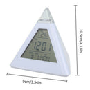 For Kids Digital Alarm Clock 7 LED Color Changing Desktop Night Light Bedroom