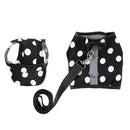 Pet Dog Vest Harness with Hat Pet Costume Party Clothes Round Dot-M