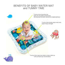 Cartoon Soft Baby Ice Pad Large Inflatable Prone Pat Water Play Cushion