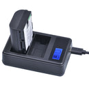 Black LCD Charger Fits For Canon EOS 60D 70D 80D 6D 7D Charging Hot