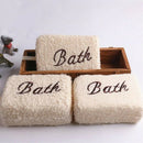 Useful Bath Sponge Shower Rectangle Soft Natural Fiber Brush Clean Rich Foam: Kw