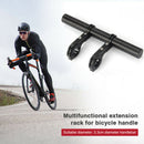 Bicycle Handlebar Extender Bike Headlight Clamp Extension Bracket (Black)
