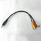 2.5mm Mini AV Male to 3RCA Female M/F Audio Video Cable Stereo Jack Adapter X2Q7
