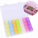 28 Grid Plastic Storage Box Storage Box Jewelry Box Bead Box Nail Art Rhine U1D4