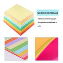 100pcs Square Colored Origami Folding Lucky Wish Paper DIY Crafts Tool 21X29.7cm