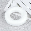 5pcs Polystyrene Styrofoam Foam ring White Craft Balls For DIY Christmas Part OZ