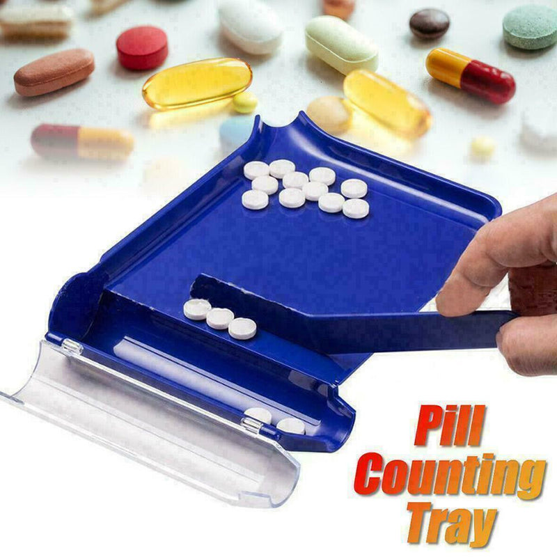 Portable Pill Dispenser Practical Plastic Safe Pill Counting Dispenser Hot! W2T5