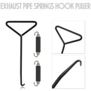 3PCS Universal Exhaust Pipe Spring Hook and T-Handle with Thicken Lengthen