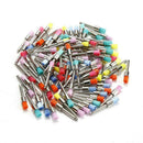 100Pcs Dental Lab Nylon Materials Closure Small Flat Polishing Brushes O3F6