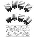 8Pcs Universal Hair Clipper Limit Comb Guide Attachment Size Barber Replacem 3C