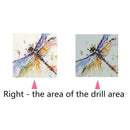 Diamond Embroider Painting Full Drill DIY Dragonfly Rhinestone Cross Stitch