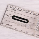 1pc portable fold compass mm inch travel baseplate ruler compass map 3c